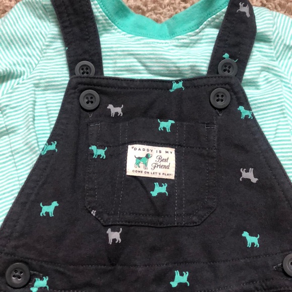 12 month adorable overall set - Picture 2 of 2